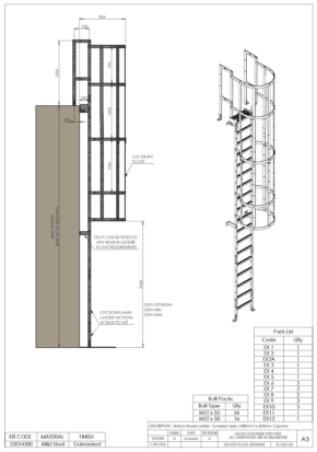 Verticial Access Ladder Kit – European Spec BS EN 131