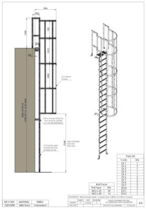Verticial Access Ladder Kit – European Spec BS EN 131