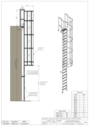 Verticial Access Ladder Kit – European Spec BS EN 131