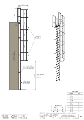Verticial Access Ladder Kit – European Spec BS EN 131