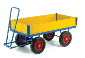 Turntable Trailer with Drop Down Side Panels