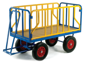 Turntable Trailer with Tubular Supports