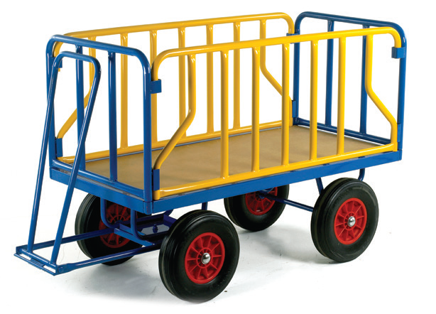 Turntable Trailer with Tubular Supports
