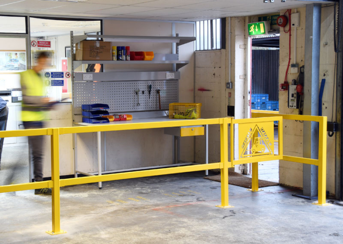 Straight Fully Welded Walkway Barriers