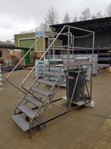 Refuse Waste Vehicle Access Platform – Bin Chute Steps
