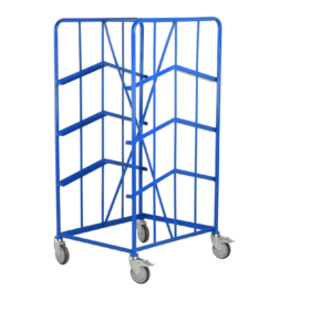 Angled Mobile Tray Racks