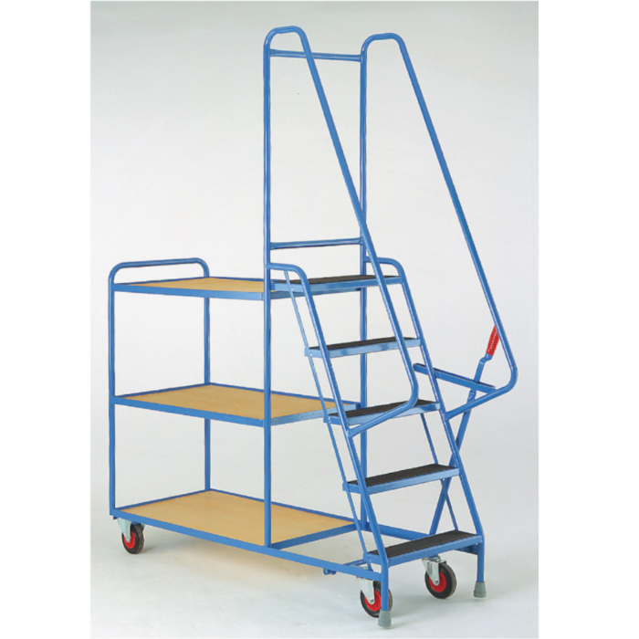 Heavy Duty Step Tray Trolleys – 5 Steps KG