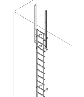 Galvanised Vertical Access Ladder – Walkthrough Only