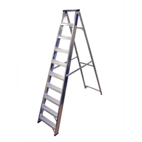 Lyte Industrial Aluminium Swingback Step Ladders with Tool Tray
