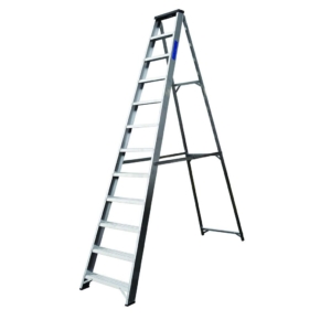 Lyte Industrial Aluminium Swingback Step Ladders with Tool Tray