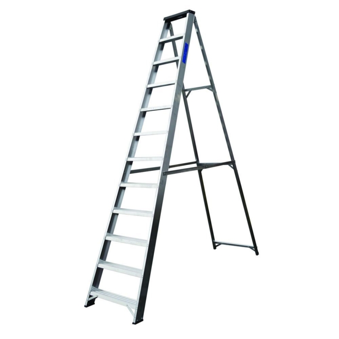 Lyte Industrial Aluminium Swingback Step Ladders with Tool Tray