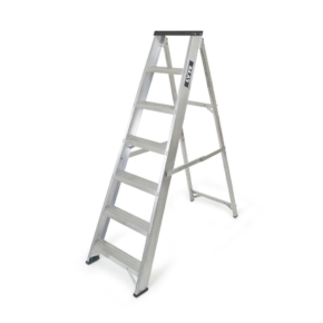 Lyte Industrial Aluminium Swingback Step Ladders with Tool Tray
