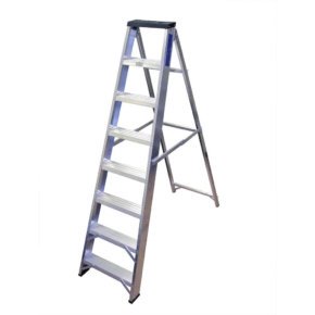 Lyte Industrial Aluminium Swingback Step Ladders with Tool Tray