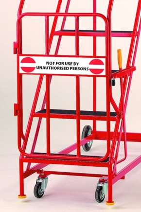 Steptek Quality Extra Heavy Duty Warehouse Ladder Narrow Base Model