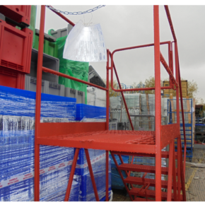 Refuse Waste Vehicle Access Platform – Bin Chute Steps