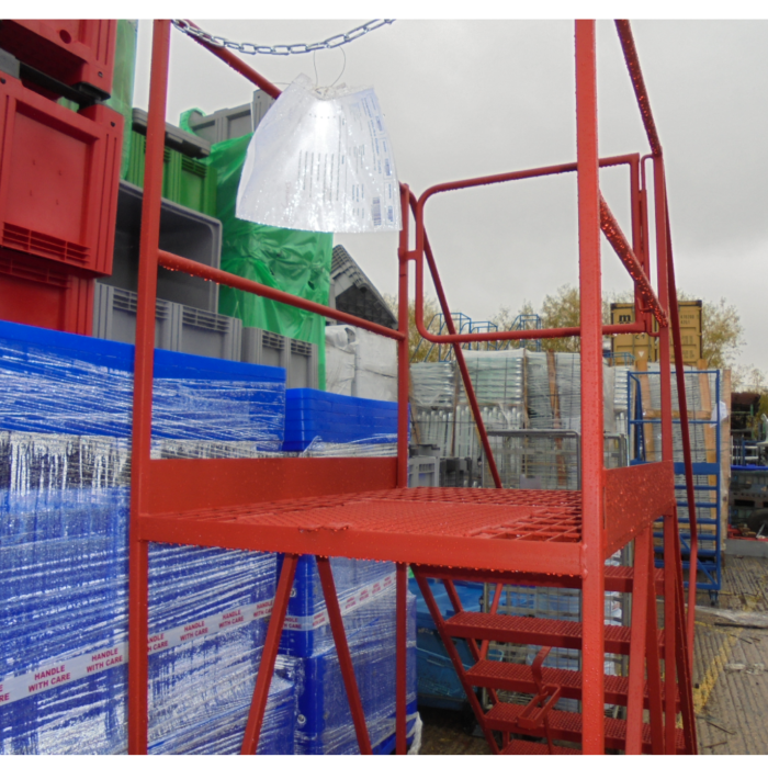 Refuse Waste Vehicle Access Platform – Bin Chute Steps