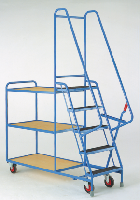 Heavy Duty Step Tray Trolleys – 5 Steps KG