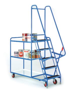 Heavy Duty Step Tray Trolleys – 5 Steps KG