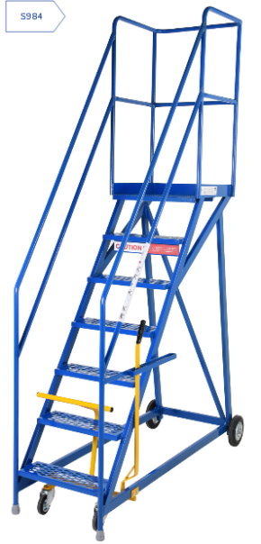Steptek Quality Extra Heavy Duty Warehouse Ladder Narrow Base Model