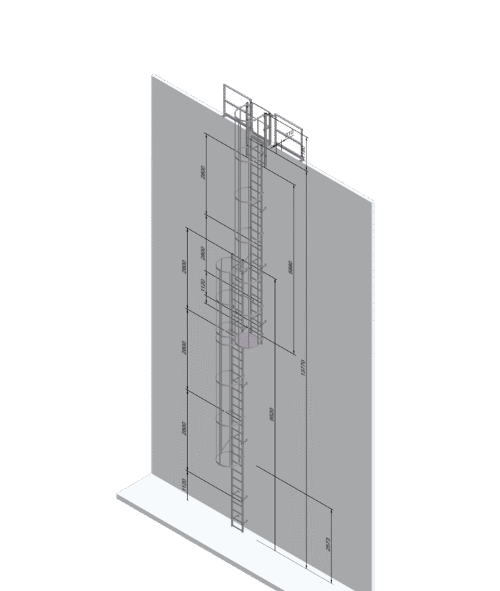 Bespoke or Custom Vertical Access Ladder