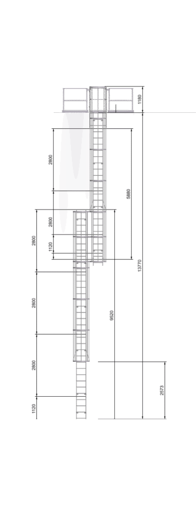 Bespoke or Custom Vertical Access Ladder